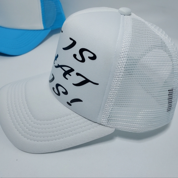 Funny Trucker Hat Snapback Meshback Trucker Hats (It is what it is) - Picture 10 of 16
